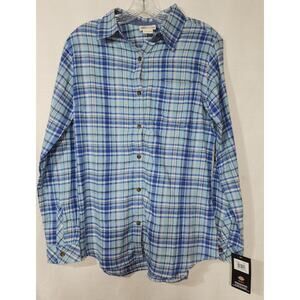 Dickies Women's Plaid Long Sleeve Flannel Size small